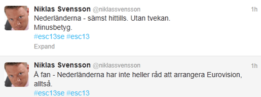 "Ja, mycket kan man säga om @niklassvensson - men någon nationalekonom är han inte. Svag tvåa."